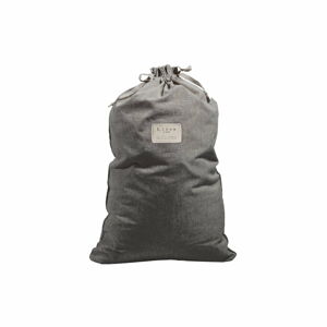 Látkový vak na prádlo s příměsí lnu Really Nice Things Bag Cool Grey, výška 75 cm