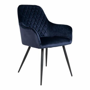 Modré sametové jídelní židle v sadě 2 ks Harbo - House Nordic