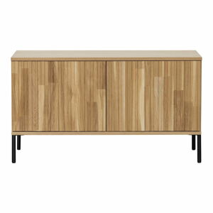 TV stolek z dubového dřeva v přírodní barvě 100x56 cm Gravure – WOOOD