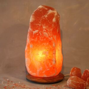 Wagner Life Osvětlený solný krystal Rock s dřevěným soklem