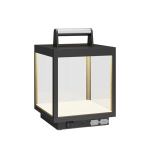 Lucande Stolní LED lampa Cube pro exteriér, dobíjecí