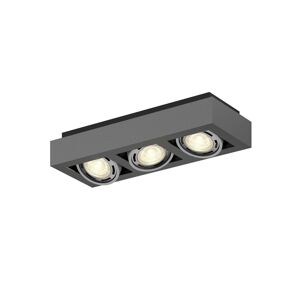 Arcchio LED stropní osvětlení Ronka, GU10, 3zdrojové šedé