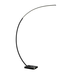 Lindby Lindby Kendra LED oblouková stojací lampa, černá