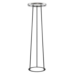 Lucande Lucande Seppe LED stojací lampa, Ø 50 cm, nikl