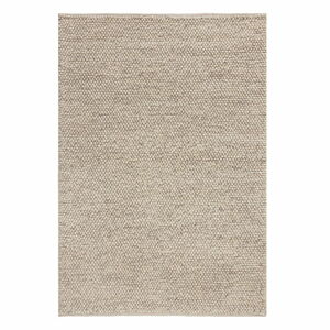 Svěle šedý vlněný koberec Flair Rugs Minerals, 80 x 150 cm