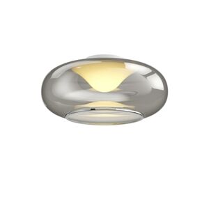 Lucande Skleněné LED stropní svítidlo Mijo v kouřově šedé