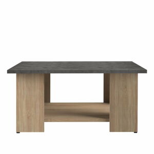 Konferenční stolek s deskou v dekoru betonu 67x67 cm Square - TemaHome