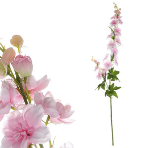 Umělá květina Ostrožka starorůžová, 70 x 8 cm
