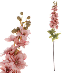 Umělá květina Ostrožka starorůžová, 87 x 13 cm