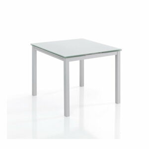 Rozkládací jídelní stůl se skleněnou deskou 90x90 cm – Tomasucci