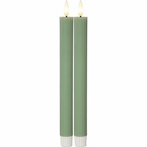 LED svíčky v sadě 2 ks (výška 25 cm) Flamme Stripe – Star Trading