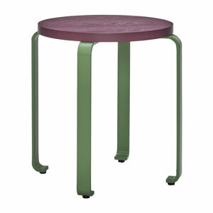Zeleno-fialová stolička z jasanového dřeva Smile - Hübsch