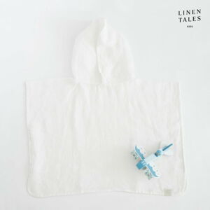 Bílý lněný dětský župan velikost 1-2 roky – Linen Tales
