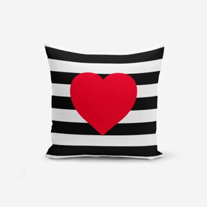 Povlak na polštář Minimalist Cushion Covers Navy Heart, 45 x 45 cm