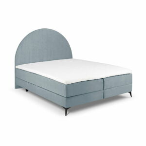 Světle modrá boxspring postel s úložným prostorem 180x200 cm Sunrise – Cosmopolitan Design