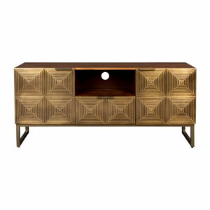 TV stolek z mangového dřeva ve zlaté barvě 40x60 cm Volan – Dutchbone