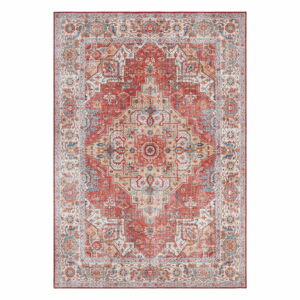 Cihlově červený koberec Nouristan Sylla, 80 x 150 cm
