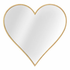 Nástěnné zrcadlo v rámu ve zlaté barvě Mauro Ferretti Glam Heart