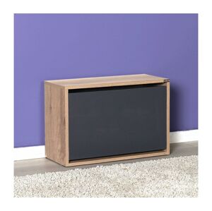 Adore Furniture Botník 42x60 cm hnědá/antracit