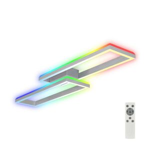 Brilo Brilo - LED RGBW Stmívatelný přisazený lustr FRAME 2xLED/21W/230V 2700-6500K+ DO