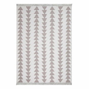 Bílo-béžový bavlněný koberec Oyo home Duo, 80 x 150 cm