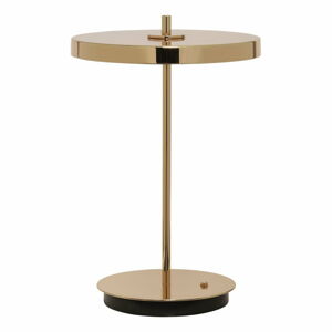LED stmívatelná stolní lampa ve zlaté barvě s kovovým stínidlem (výška 31 cm) Asteria Move – UMAGE