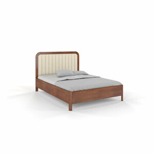Světle hnědá dvoulůžková postel z bukového dřeva Skandica Visby Modena, 160 x 200 cm