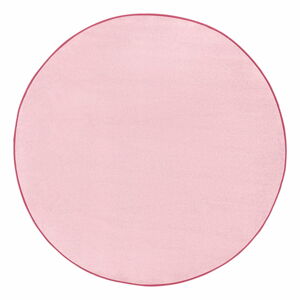Světle růžový koberec Hanse Home, ⌀ 133 cm