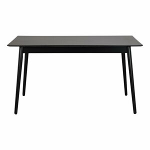 Černý jídelní stůl Rowico Lotta, 140 x 90 cm