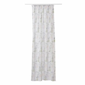 Bílo-šedá záclona 140x245 cm Tour – Mendola Fabrics