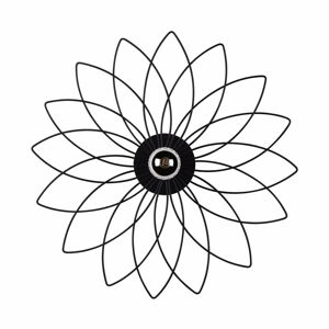 Černé kovové nástěnné svítidlo ø 52 cm Lotus – Squid Lighting