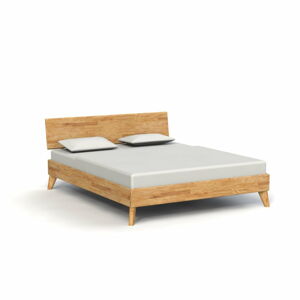 Dvoulůžková postel z dubového dřeva 140x200 cm Greg 1 - The Beds
