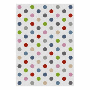 Bílý koberec Universal Norge Dots, 160 x 230 cm