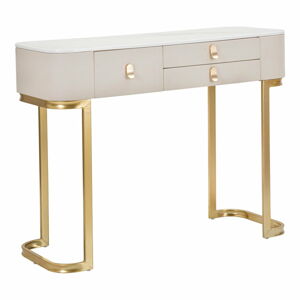 Konzolový stolek v béžovo-zlaté barvě 40x100 cm Beauty – Mauro Ferretti
