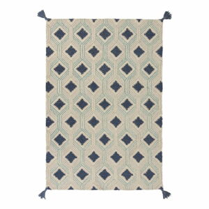 Béžovo-modrý vlněný koberec Flair Rugs Marco, 200 x 290 cm