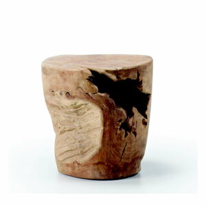 Kulatý odkládací stolek z teakového dřeva ø 35 cm Tropicana – Kave Home