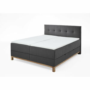 Tmavě šedá boxspring postel s úložným prostorem 180x200 cm Catania - Meise Möbel