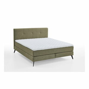 Zelená boxspring postel 160x200 cm Jona - Meise Möbel