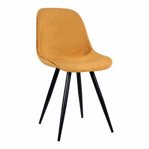 Sametové jídelní židle v hořčicové barvě v sadě 2 ks Capri  – LABEL51