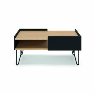 Konferenční stolek s deskou v dubovém dekoru 100x55 cm Nina - TemaHome