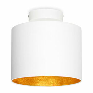Bílé stropní svítidlo s detailem ve zlaté barvě Sotto Luce MIKA XS, ø 20 cm