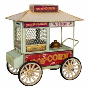 Kovová drobná dekorace Popcorn Cart – Antic Line