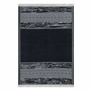 Černo-bílý bavlněný koberec Oyo home Duo, 120 x 180 cm