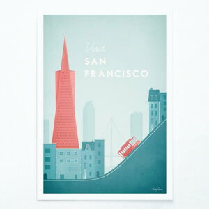 Plakát Travelposter San Francisco, 30 x 40 cm