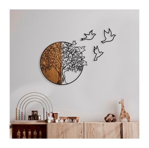 Nástěnná dekorace 60x56 cm strom a ptáci