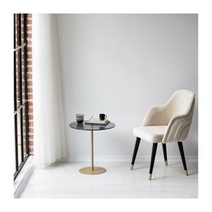 Odkládací stolek CHILL 50x50 cm zlatá/černá