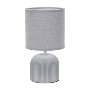 ONLI ONLI - Stolní lampa SHELLY 1xE27/22W/230V šedá 28 cm