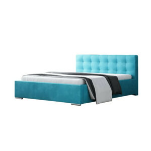 Čalouněná postel DIANA modrá rozměr 180x200 cm
