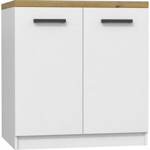 Kuchyňská skříňka s pracovní plochou 80 cm - bílá/dub artisan