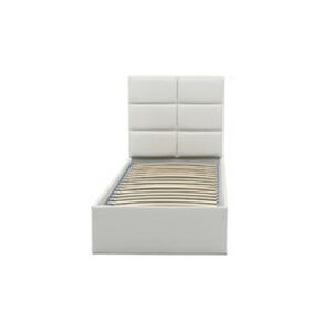 Čalouněná postel MONOS II bez matrace rozměr 90x200 cm - Eko-kůže Bílá eko-kůže